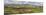 View of valley with farms, Mogotes, Vinales Valley, Cuba-null-Mounted Photographic Print