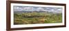 View of valley with farms, Mogotes, Vinales Valley, Cuba-null-Framed Photographic Print