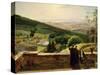 View of Vallombrosa, Near Florence-Louis Gauffier-Stretched Canvas