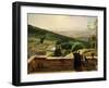 View of Vallombrosa, Near Florence-Louis Gauffier-Framed Giclee Print