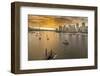 View of Vancouver skyline and False Creek as viewed from Cambie Street Bridge, Vancouver, British C-Frank Fell-Framed Photographic Print