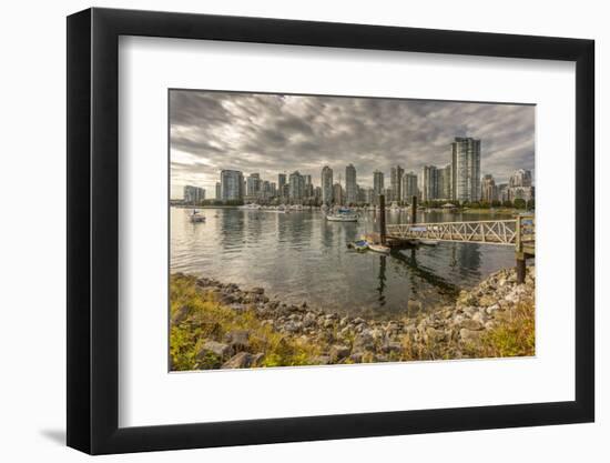 View of Vancouver skyline as viewed from Millbank, Vancouver, British Columbia, Canada, North Ameri-Frank Fell-Framed Photographic Print