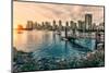 View of Vancouver skyline as viewed from Millbank, Vancouver, British Columbia, Canada-Toms Auzins-Mounted Photographic Print
