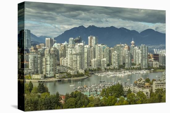 View of Vancouver skyline as viewed from Mount Pleasant District, Vancouver, British Columbia, Cana-Frank Fell-Stretched Canvas