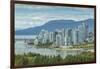 View of Vancouver skyline as viewed from Mount Pleasant District, Vancouver, British Columbia, Cana-Frank Fell-Framed Photographic Print