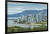 View of Vancouver skyline as viewed from Mount Pleasant District, Vancouver, British Columbia, Cana-Frank Fell-Framed Photographic Print