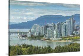 View of Vancouver skyline as viewed from Mount Pleasant District, Vancouver, British Columbia, Cana-Frank Fell-Stretched Canvas