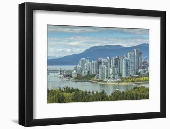 View of Vancouver skyline as viewed from Mount Pleasant District, Vancouver, British Columbia, Cana-Frank Fell-Framed Photographic Print