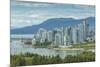 View of Vancouver skyline as viewed from Mount Pleasant District, Vancouver, British Columbia, Cana-Frank Fell-Mounted Photographic Print