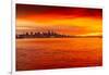 View of Vancouver Skyline from North Vancouver at sunset, British Columbia, Canada, North America-Frank Fell-Framed Photographic Print