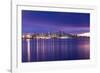 View of Vancouver Skyline from North Vancouver at sunset, British Columbia, Canada, North America-Frank Fell-Framed Photographic Print