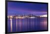 View of Vancouver Skyline from North Vancouver at sunset, British Columbia, Canada, North America-Frank Fell-Framed Photographic Print