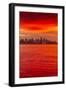 View of Vancouver Skyline from North Vancouver at sunset, British Columbia, Canada, North America-Frank Fell-Framed Photographic Print