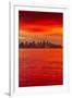 View of Vancouver Skyline from North Vancouver at sunset, British Columbia, Canada, North America-Frank Fell-Framed Photographic Print