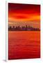 View of Vancouver Skyline from North Vancouver at sunset, British Columbia, Canada, North America-Frank Fell-Framed Photographic Print