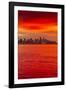 View of Vancouver Skyline from North Vancouver at sunset, British Columbia, Canada, North America-Frank Fell-Framed Photographic Print