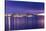 View of Vancouver Skyline from North Vancouver at sunset, British Columbia, Canada, North America-Frank Fell-Stretched Canvas