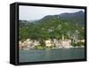 View of Varenna, Lake Como, Lombardy, Italian Lakes, Italy, Europe-Peter Barritt-Framed Stretched Canvas