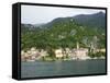 View of Varenna, Lake Como, Lombardy, Italian Lakes, Italy, Europe-Peter Barritt-Framed Stretched Canvas