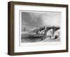 View of Vauxhall Bridge with a Steamboat on the Thames, London, C1847-null-Framed Giclee Print