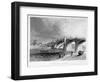 View of Vauxhall Bridge with a Steamboat on the Thames, London, C1847-null-Framed Giclee Print