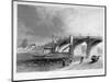 View of Vauxhall Bridge with a Steamboat on the Thames, London, C1847-null-Mounted Giclee Print