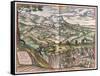 View of Velletri from Civitates Orbis Terrarum-null-Framed Stretched Canvas