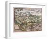 View of Velletri from Civitates Orbis Terrarum-null-Framed Giclee Print