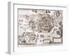 View of Venafro, from the Kingdom of Naples in Perspective-Giovan Battista Pacichelli-Framed Giclee Print