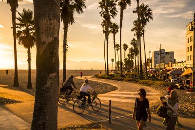View Of Venice Beach And Boardwalk During Sunset' Photographic Print - Axel  Brunst | AllPosters.com