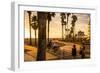 View Of Venice Beach And Boardwalk During Sunset-Axel Brunst-Framed Photographic Print