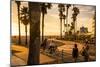 View Of Venice Beach And Boardwalk During Sunset-Axel Brunst-Mounted Photographic Print