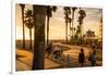 View Of Venice Beach And Boardwalk During Sunset-Axel Brunst-Framed Photographic Print