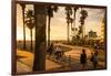 View Of Venice Beach And Boardwalk During Sunset-Axel Brunst-Framed Photographic Print