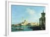 View of Venice from the Punta della Dogana towards San Giorgio Maggiore-Canaletto-Framed Giclee Print