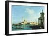 View of Venice from the Punta della Dogana towards San Giorgio Maggiore-Canaletto-Framed Giclee Print