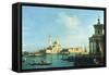 View of Venice from the Punta della Dogana towards San Giorgio Maggiore-Canaletto-Framed Stretched Canvas