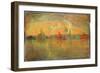 View of Venice from the Sea, 1896-Charles Cottet-Framed Giclee Print