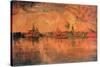 View of Venice from the Sea, C1896-Charles Cottet-Stretched Canvas