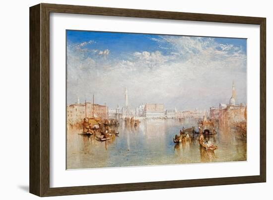 View of Venice: the Ducal Palace, Dogana and Part of San Giorgio, 1841-JMW Turner-Framed Giclee Print