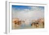 View of Venice: the Ducal Palace, Dogana and Part of San Giorgio, 1841-JMW Turner-Framed Premium Giclee Print
