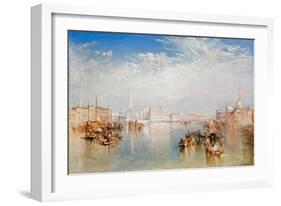 View of Venice: the Ducal Palace, Dogana and Part of San Giorgio, 1841-JMW Turner-Framed Premium Giclee Print