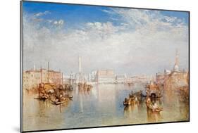 View of Venice: the Ducal Palace, Dogana and Part of San Giorgio, 1841-JMW Turner-Mounted Premium Giclee Print