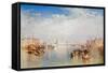 View of Venice: the Ducal Palace, Dogana and Part of San Giorgio, 1841-JMW Turner-Framed Stretched Canvas