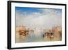 View of Venice: the Ducal Palace, Dogana and Part of San Giorgio, 1841-JMW Turner-Framed Giclee Print