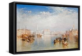 View of Venice: the Ducal Palace, Dogana and Part of San Giorgio, 1841-JMW Turner-Framed Stretched Canvas