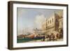 View of Venice. the Riva Degli Schiavoni and the Doge's Palace-Richard Parkes Bonington-Framed Giclee Print