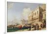 View of Venice. the Riva Degli Schiavoni and the Doge's Palace-Richard Parkes Bonington-Framed Giclee Print