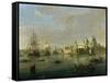 View of Venice with Giudecca and Customs House-Gaspar van Wittel-Framed Stretched Canvas