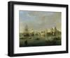 View of Venice with Giudecca and Customs House-Gaspar van Wittel-Framed Giclee Print